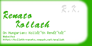 renato kollath business card